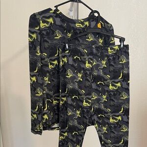 Athletic Works Kids under layer - Black and Yellow Camouflage set
